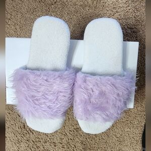 Cozy Lavender Fuzzy Slippers